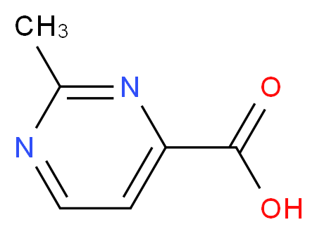 2-methylpyrimidine-4-carboxylic acid_分子结构_CAS_13627-49-1