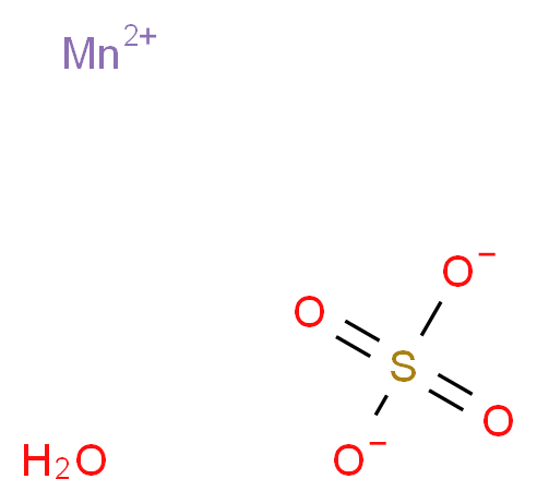 硫酸锰 水合物_分子结构_CAS_15244-36-7)