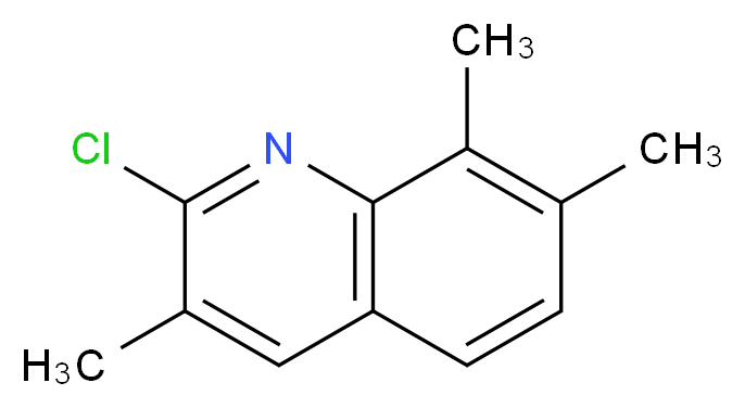 2-CHLORO-3,7,8-TRIMETHYLQUINOLINE_分子结构_CAS_919035-63-5)