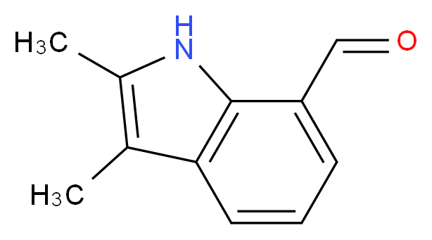 2,3-dimethyl-1H-indole-7-carbaldehyde_分子结构_CAS_103987-28-6