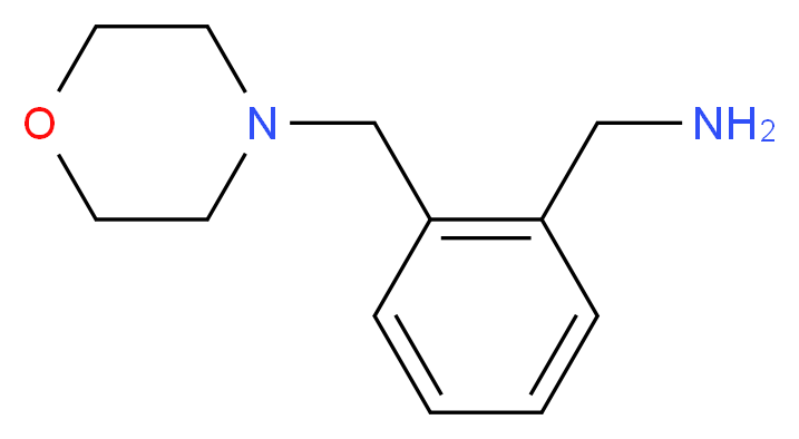1-[2-(morpholin-4-ylmethyl)phenyl]methanamine_分子结构_CAS_91271-82-8)