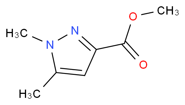 Methyl 1,5-dimethyl-1H-pyrazole-3-carboxylate_分子结构_CAS_10250-61-0)