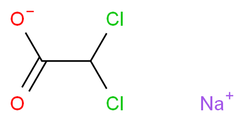 二氯乙酸钠_分子结构_CAS_2156-56-1)