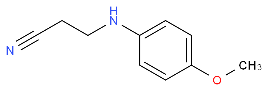 3-(4-Methoxy-phenylamino)-propionitrile_分子结构_CAS_33141-33-2)