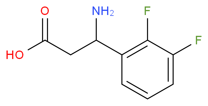 3-amino-3-(2,3-difluorophenyl)propanoic acid_分子结构_CAS_682804-04-2)