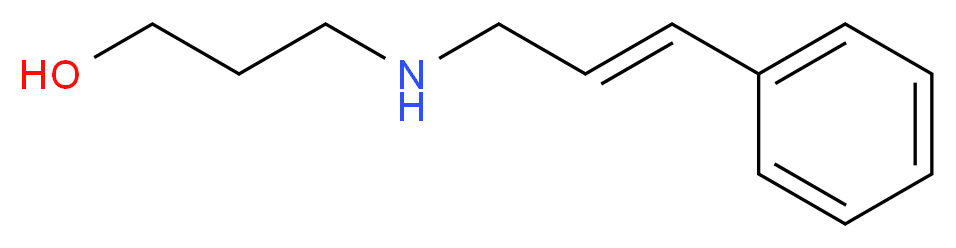 3-{[(2E)-3-phenylprop-2-en-1-yl]amino}propan-1-ol_分子结构_CAS_4720-35-8