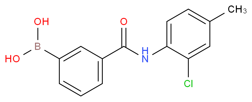 3-[(2-Chloro-4-methylphenyl)carbamoyl]benzeneboronic acid 98%_分子结构_CAS_)