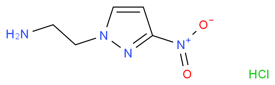 1-(2-Aminoethyl)-3-nitro-1H-pyrazole Hydrochloride_分子结构_CAS_)