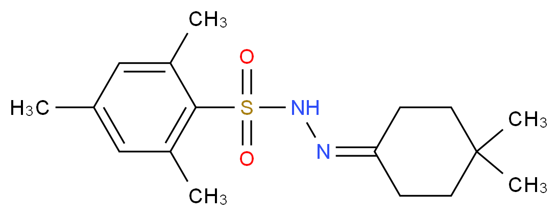 N'-(4,4-Dimethylcyclohexylidene)-2,4,6-trimethylbenzenesulphonohydrazide_分子结构_CAS_957066-12-5)