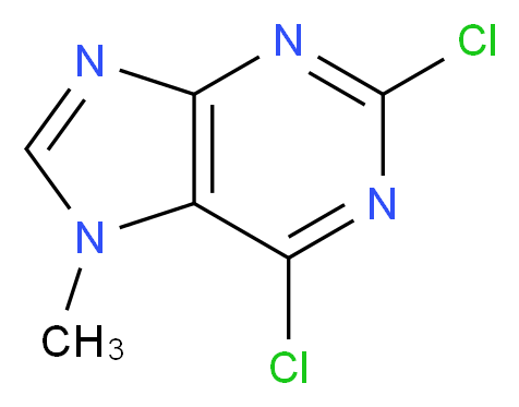 2,6-dichloro-7-methyl-7H-purine_分子结构_CAS_2273-93-0