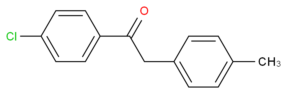 1-(4-chlorophenyl)-2-(4-methylphenyl)ethanone_分子结构_CAS_15221-84-8)