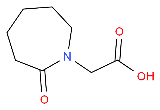 (2-oxoazepan-1-yl)acetic acid_分子结构_CAS_35048-56-7)