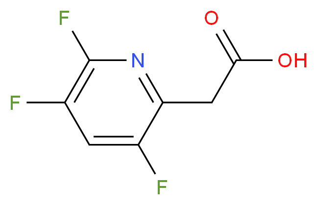 (3,5,6-Trifluoropyridin-2-yl)acetic acid_分子结构_CAS_1119450-11-1)