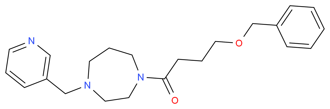 1-[4-(benzyloxy)butanoyl]-4-(3-pyridinylmethyl)-1,4-diazepane_分子结构_CAS_)