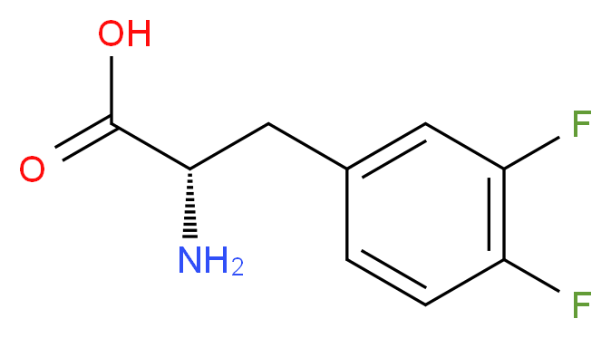 DL-3,4-DIFLUOROPHENYLALANINE_分子结构_CAS_32133-36-1)