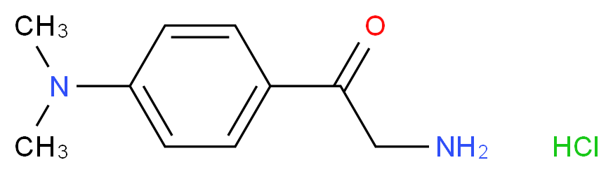 2-amino-1-[4-(dimethylamino)phenyl]ethan-1-one hydrochloride_分子结构_CAS_152278-03-0