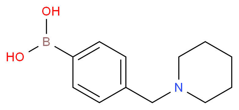 [4-(PIPERIDIN-1-YLMETHYL)PHENYL]BORANEDIOL_分子结构_CAS_1200434-84-9)