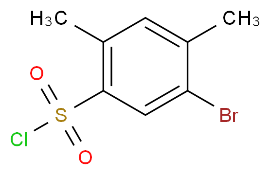 5-bromo-2,4-dimethylbenzenesulfonyl chloride_分子结构_CAS_72256-96-3)