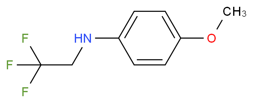 (4-methoxyphenyl)(2,2,2-trifluoroethyl)amine_分子结构_CAS_62158-95-6)