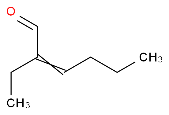 2-ethylhex-2-enal_分子结构_CAS_645-62-5