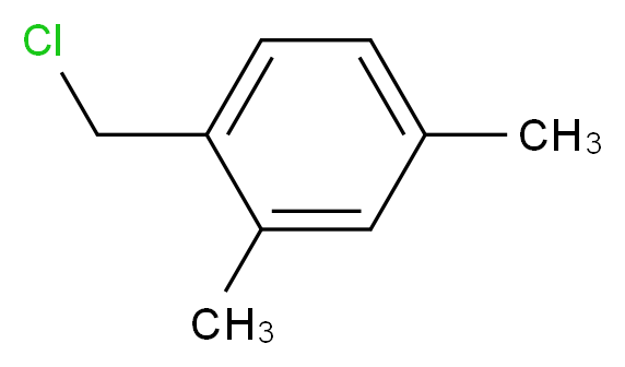 1-(chloromethyl)-2,4-dimethylbenzene_分子结构_CAS_824-55-5