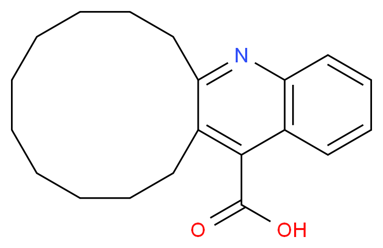 6,7,8,9,10,11,12,13,14,15-Decahydro-5-aza-cyclo-dodeca[b]naphthalene-16-carboxylic acid_分子结构_CAS_)