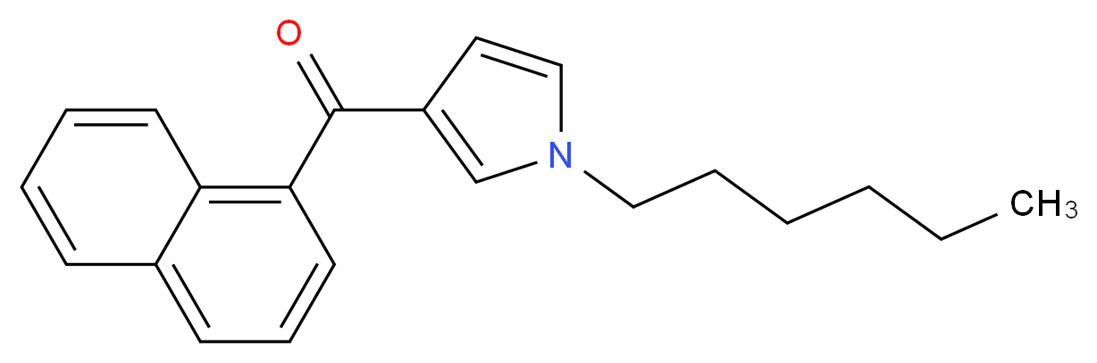 1-Hexyl-3-(1-naphthoyl)pyrrole_分子结构_CAS_162934-74-9)