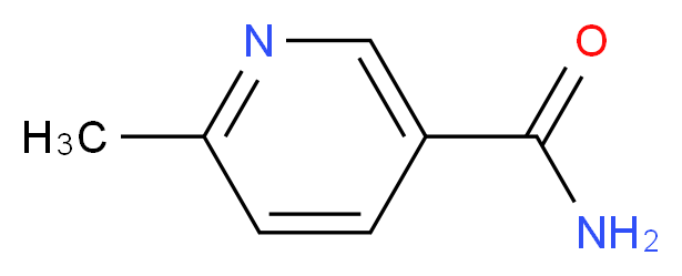 6-methylpyridine-3-carboxamide_分子结构_CAS_6960-22-1