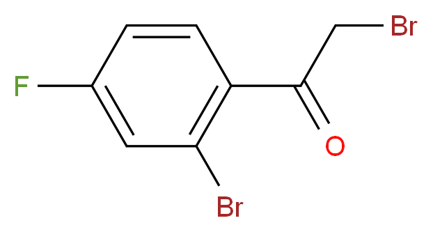 2-Bromo-4-fluorophenacyl bromide_分子结构_CAS_594810-90-9)