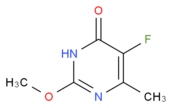 5-fluoro-2-methoxy-6-methyl-3,4-dihydropyrimidin-4-one_分子结构_CAS_108195-40-0