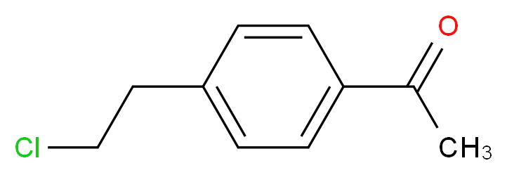 1-[4-(2-chloroethyl)phenyl]ethan-1-one_分子结构_CAS_69614-95-5