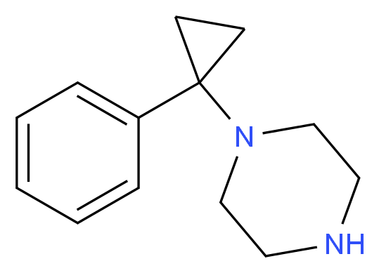 1-(1-Phenylcyclopropyl)piperazine_分子结构_CAS_1245647-91-9)