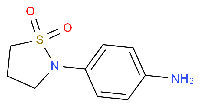 4-(1,1-dioxidoisothiazolidin-2-yl)aniline_分子结构_CAS_)