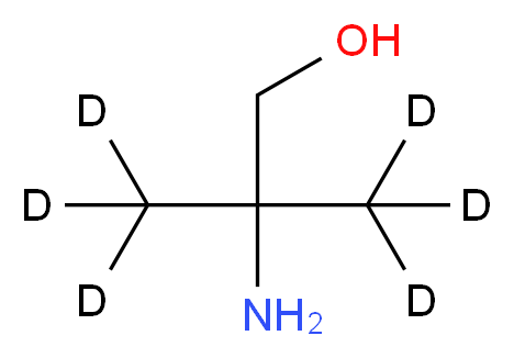 2-amino-2-(<sup>2</sup>H<sub>3</sub>)methyl(3,3,3-<sup>2</sup>H<sub>3</sub>)propan-1-ol_分子结构_CAS_51805-95-9