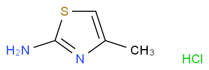 4-methyl-1,3-thiazol-2-amine hydrochloride_分子结构_CAS_6142-15-0