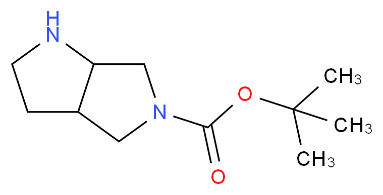 5-Boc-hexahydropyrrolo[3,4-b]pyrrole_分子结构_CAS_132414-81-4)