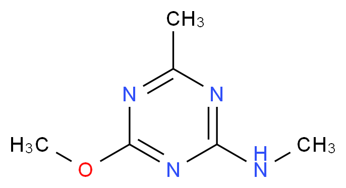 2-Methoxy-4-methyl-6-(methylamino)-1,3,5-triazine_分子结构_CAS_5248-39-5)
