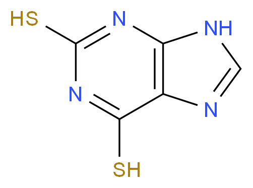 9H-Purine-2,6-dithiol_分子结构_CAS_5437-25-2)