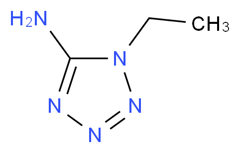 1-ethyl-1H-1,2,3,4-tetrazol-5-amine_分子结构_CAS_65258-53-9