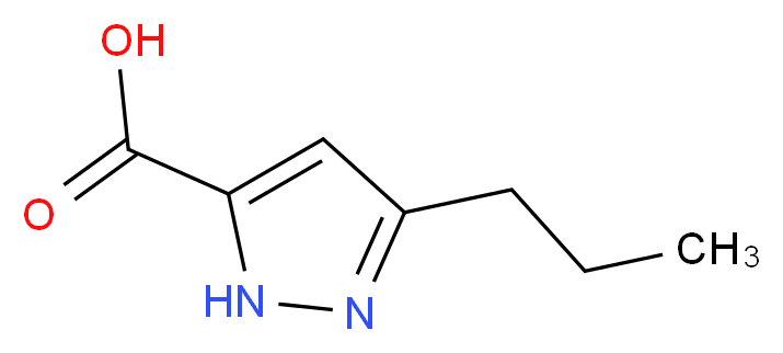 3-propyl-1H-pyrazole-5-carboxylic acid_分子结构_CAS_76424-47-0)