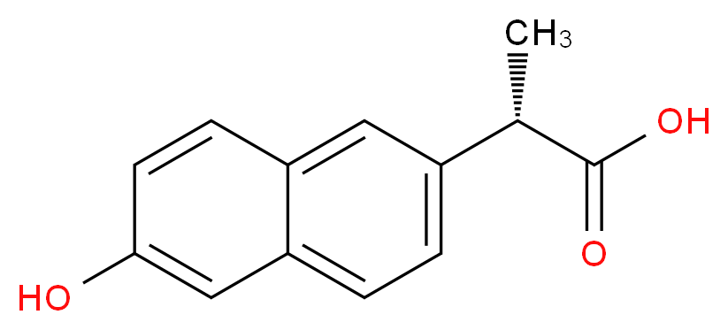 (2S)-2-(6-hydroxynaphthalen-2-yl)propanoic acid_分子结构_CAS_52079-10-4