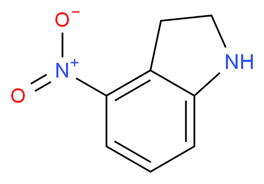 4-nitro-2,3-dihydro-1H-indole_分子结构_CAS_)