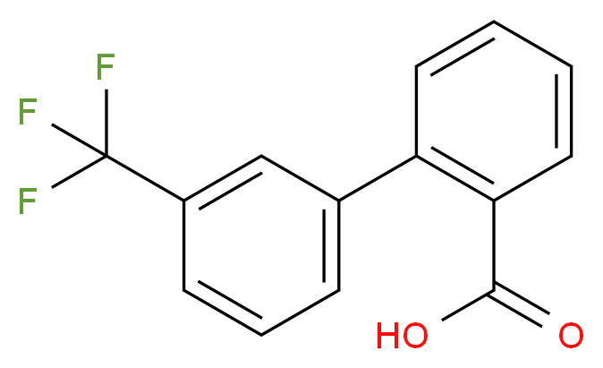 3'-(Trifluoromethyl)-[1,1'-biphenyl]-2-carboxylic acid_分子结构_CAS_408367-99-7)