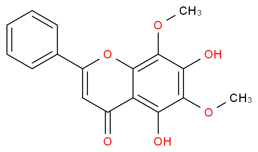 5,7-Dihydroxy-6,8-dimethoxyflavone_分子结构_CAS_3162-45-6)