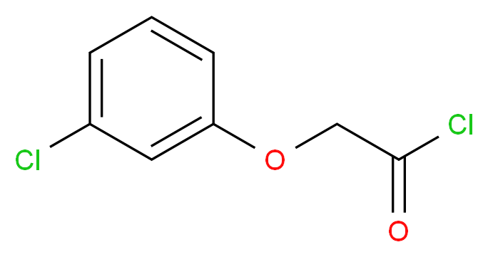 3-氯苯氧基乙酰氯_分子结构_CAS_114476-84-5)