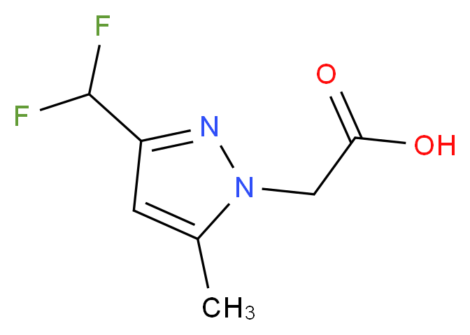 [3-(difluoromethyl)-5-methyl-1H-pyrazol-1-yl]acetic acid_分子结构_CAS_957487-29-5)