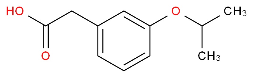 2-[3-(propan-2-yloxy)phenyl]acetic acid_分子结构_CAS_146031-94-9