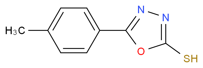 5-(4-Methylphenyl)-1,3,4-oxadiazole-2-thiol_分子结构_CAS_31130-15-1)