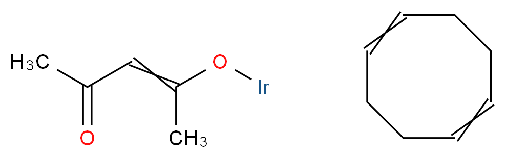 4-(iridiooxy)pent-3-en-2-one; cycloocta-1,5-diene_分子结构_CAS_12154-84-6