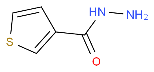 Thiophene-3-carboxylic acid hydrazide_分子结构_CAS_39001-23-5)